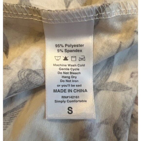 LuLaRoe Carly Swing Gray & Black Bird Print High-Low Dress Lightweight Small - Picture 10 of 14